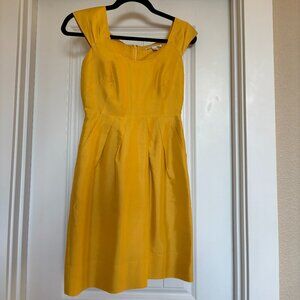 Silk sunflower yellow J.Crew dress